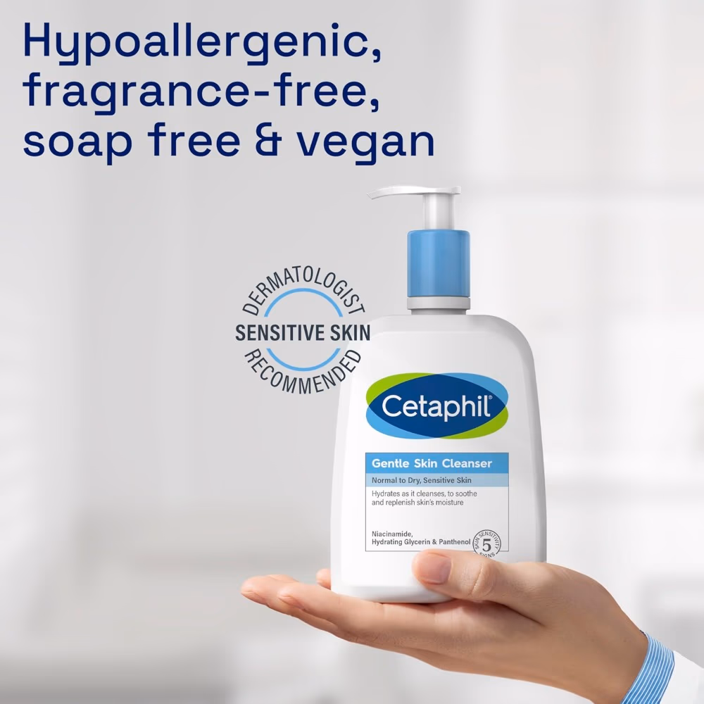 Cetaphil Gentle Skin Cleanser – 473ml | Hydrating Face & Body Wash for Dry to Sensitive Skin 5