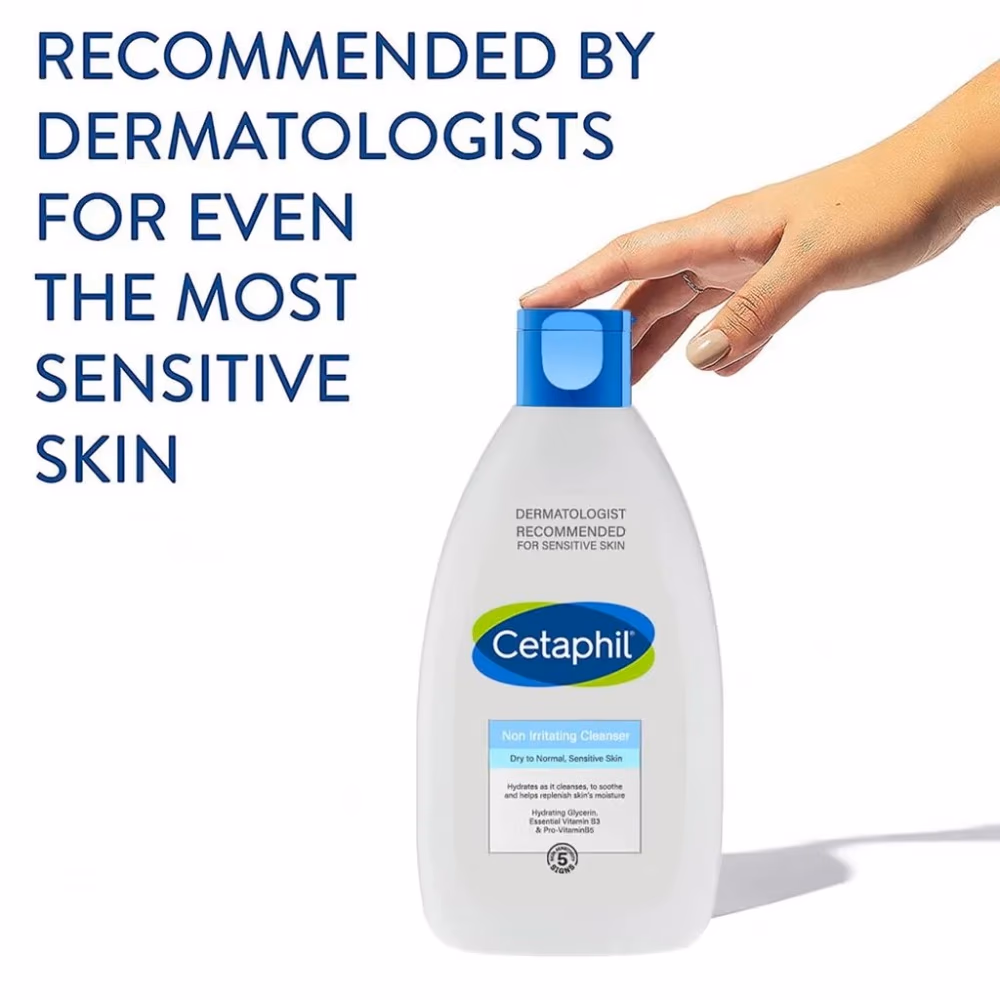 Cetaphil Non-Irritating Cleanser 200ml – Gentle Daily Face & Body Wash for Sensitive Skin 2
