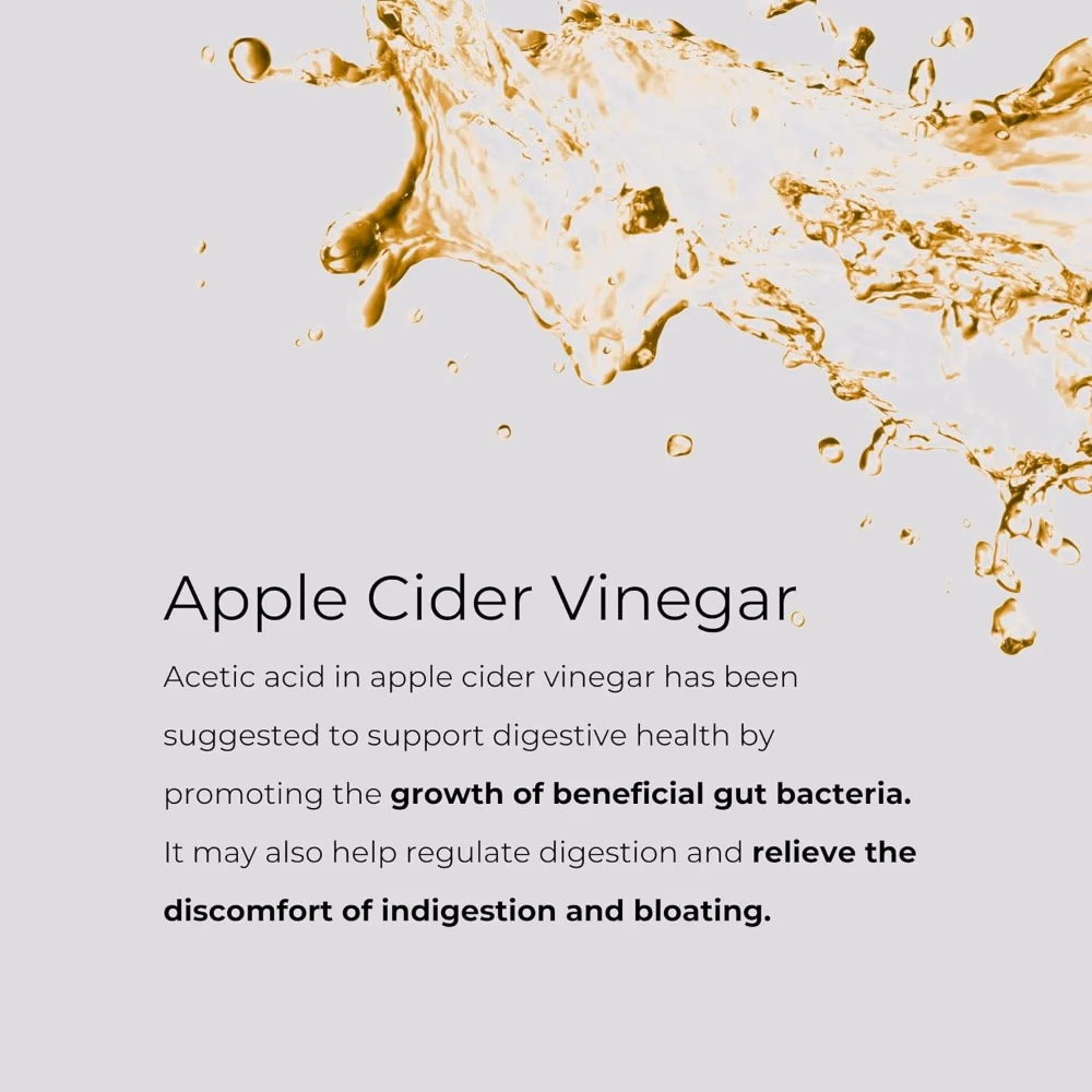 Charava Apple Cider Vinegar Apple Flavor 60 Gummies - Natural Apple Flavor 5