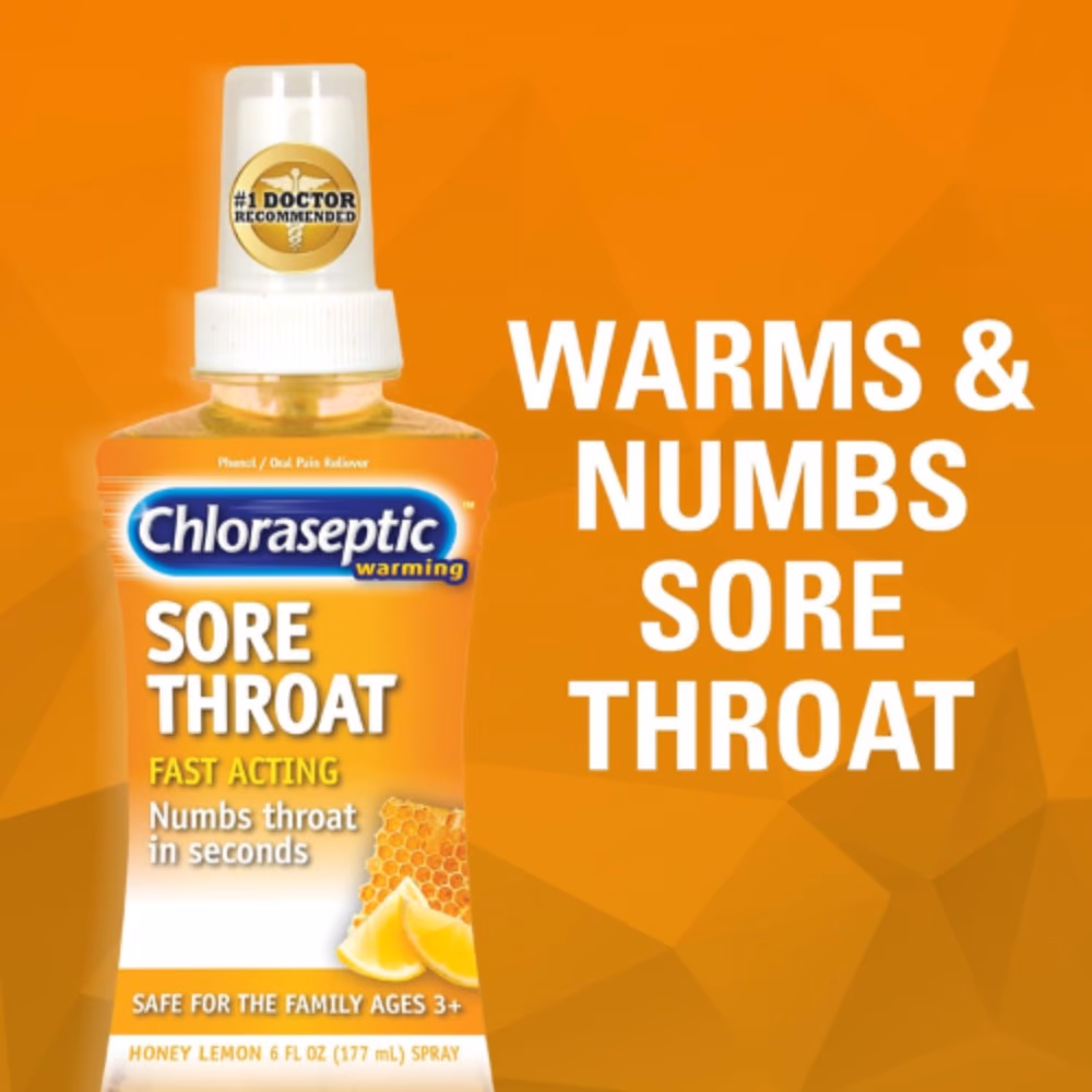 Chloraseptic Sore Throat Spray 177ml - Warming Honey Lemon 2