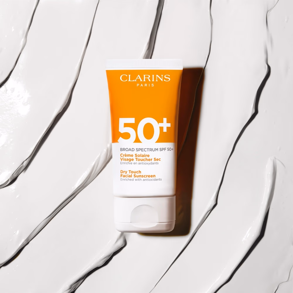 Clarins Dry Touch Sun Care Cream SPF 50+ – 50ml | High Protection Lightweight Sunscreen for Face & Sensitive Skin 3