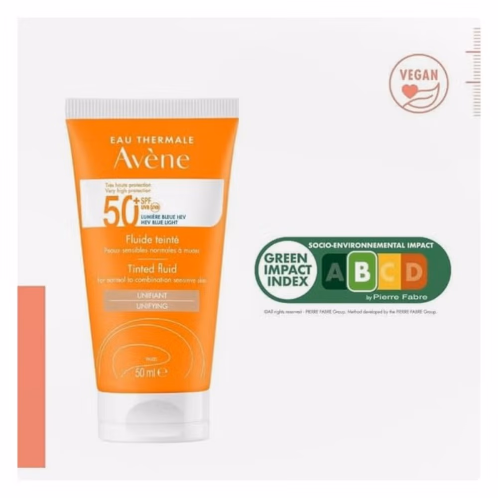 Avene SPF50+ Tinted Fluid Ultra Light 50ml 1+1 offer 5