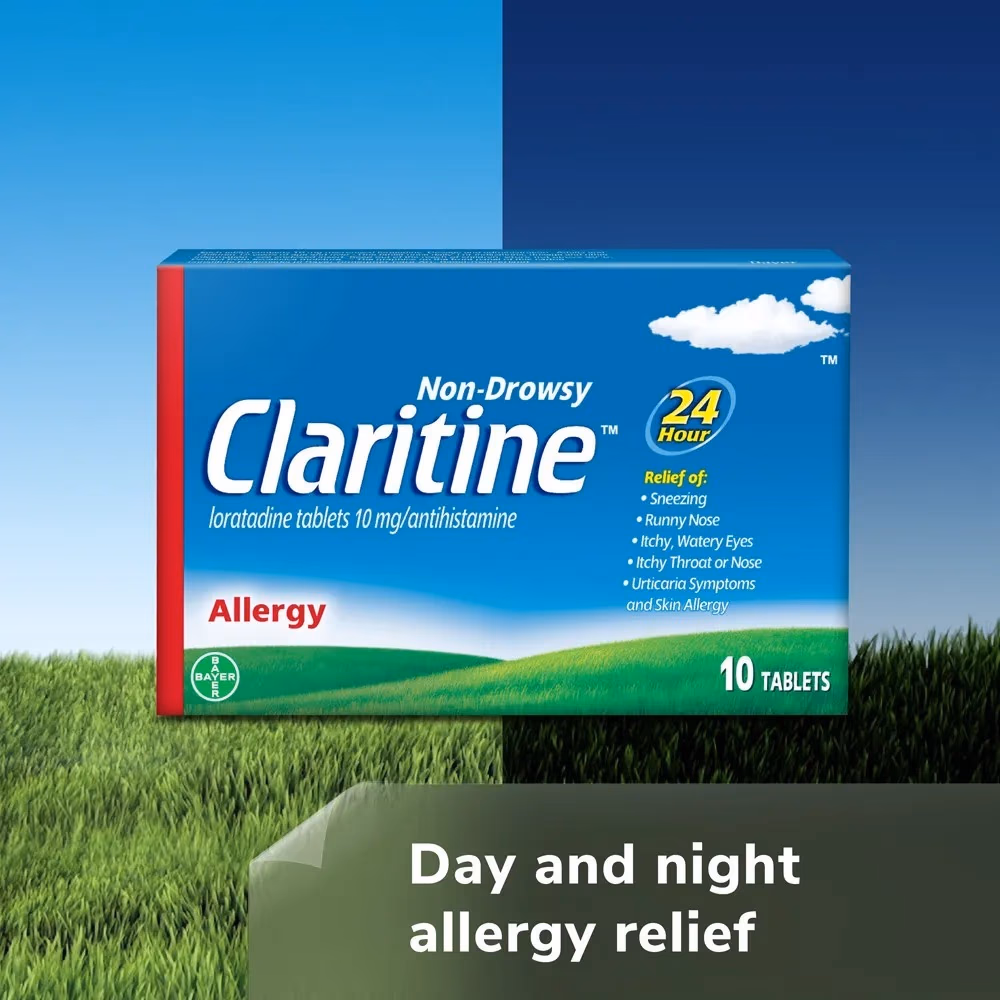 Claritine 10mg 30 Tablets – Non-Drowsy Antihistamine Allergy Relief 5