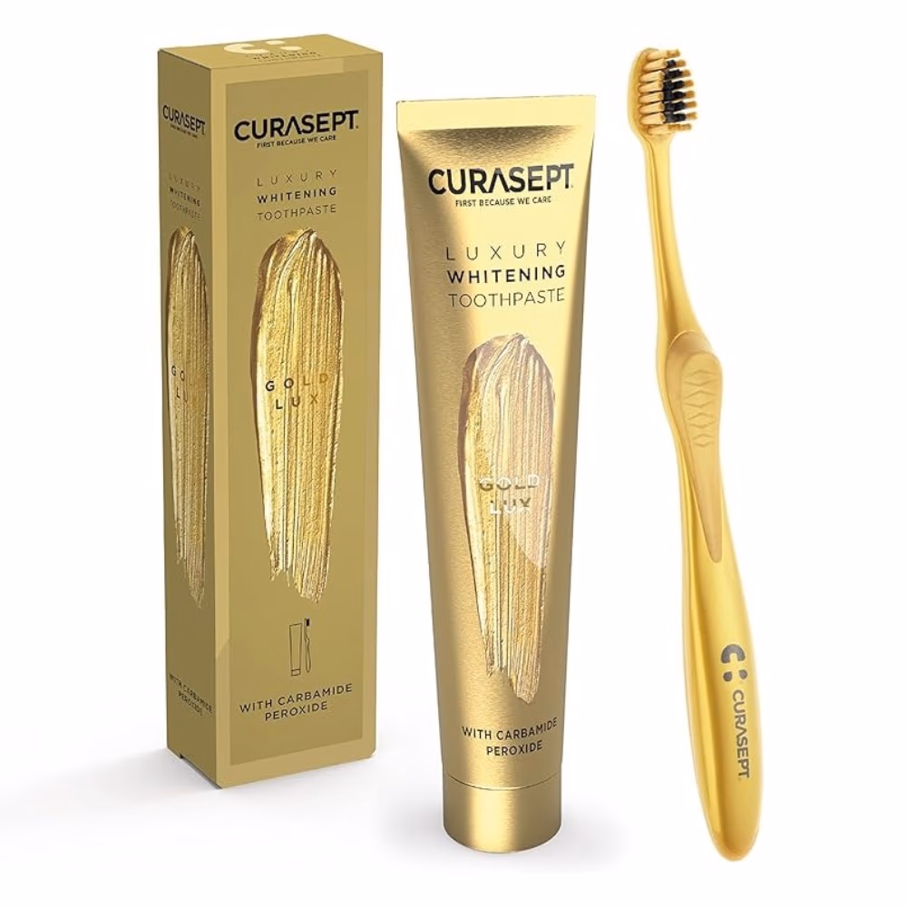 Curasept Toothpaste Gold Luxury Carbamide Peroxide 75ml 3
