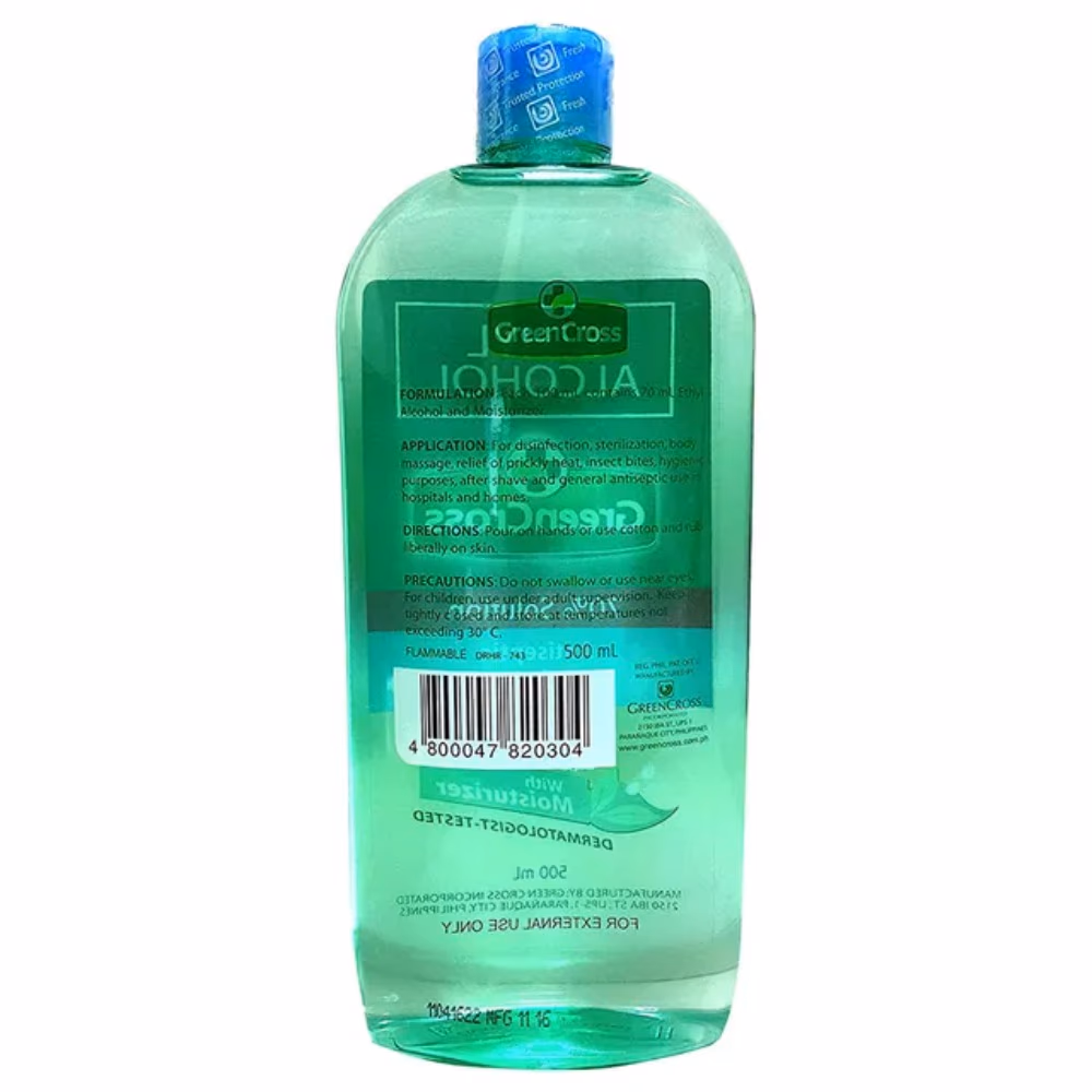 Green Cross Ethyl 70% with Moisturizer 500ml 2