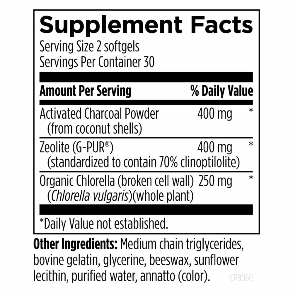 Designs for Health Charcoal Plus Binder - 60 Softgels 5