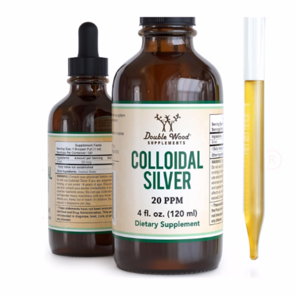 Double Wood Colloidal Silver 20 PPM 120ml 2