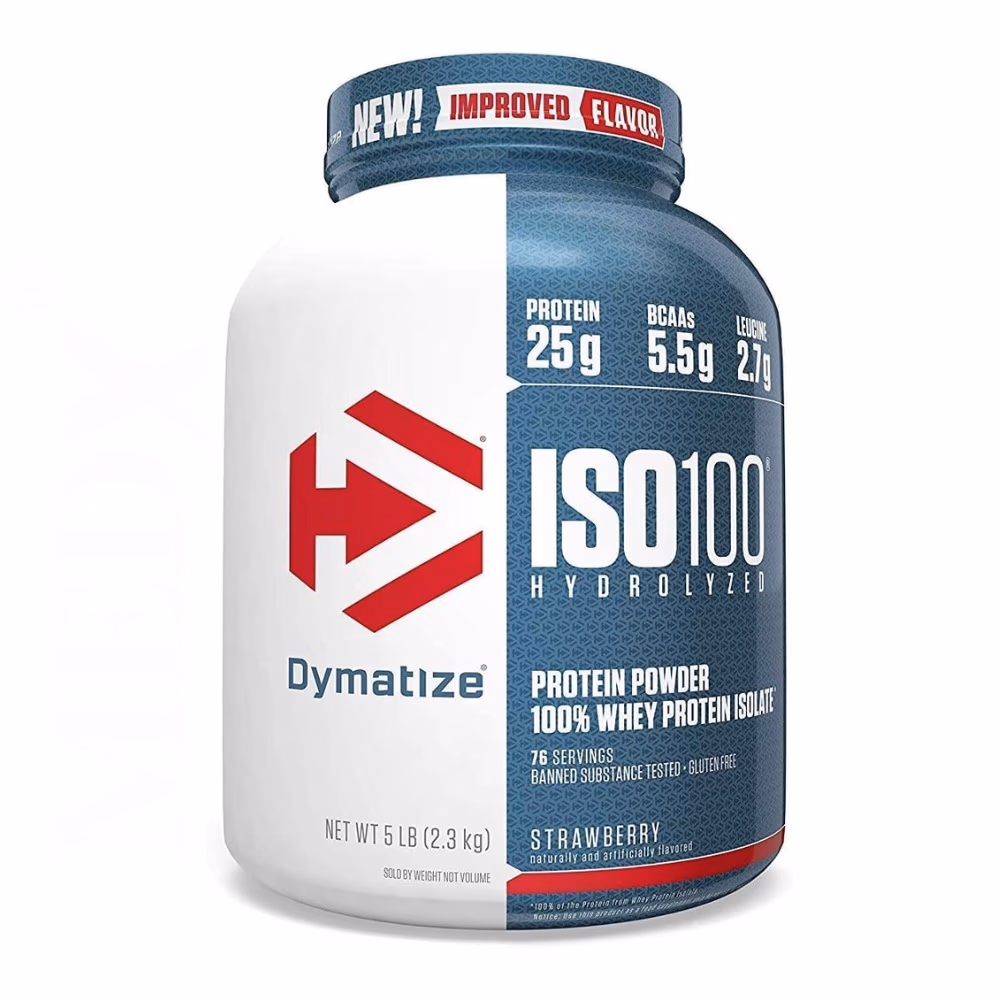 Dymatize ISO 100 Whey Zero Carb Strawberry 5lb 2