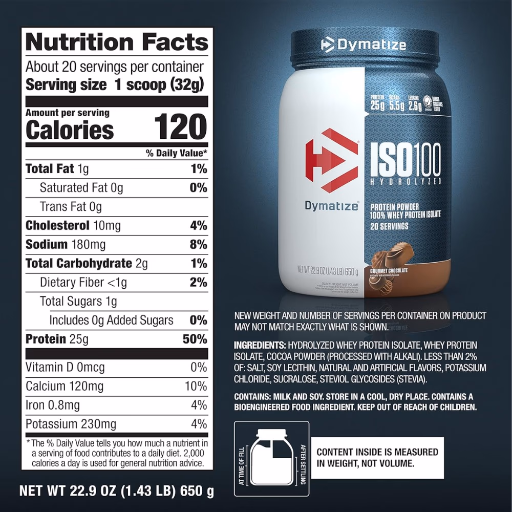 Dymatize ISO100 Whey Protein Gourmet Chocolate 3lb 2