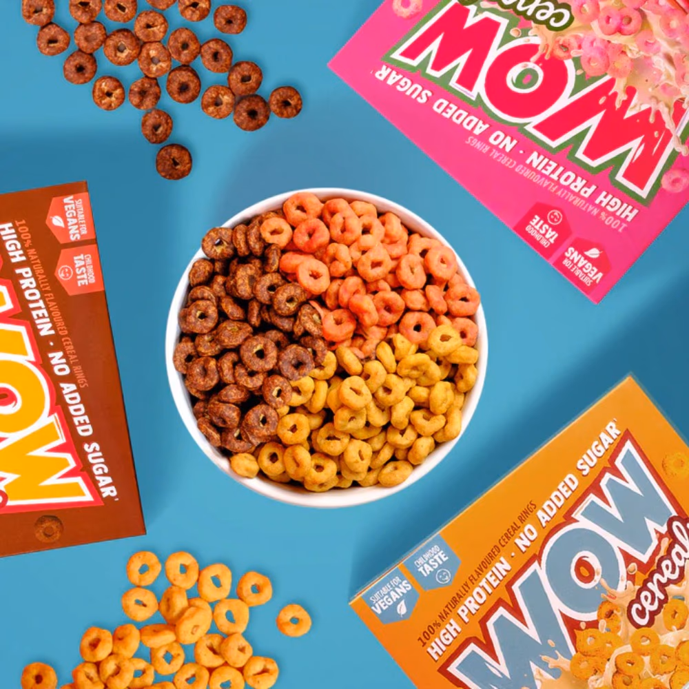 Wow Cereals Sweet Caramel Rings – 250g | Crunchy High-Protein Breakfast Cereal with Delicious Caramel Flavor 2