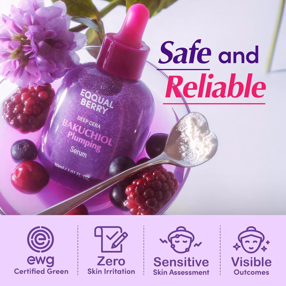 Eqqual Berry Bakuchiol Plumping Serum 30ml 3