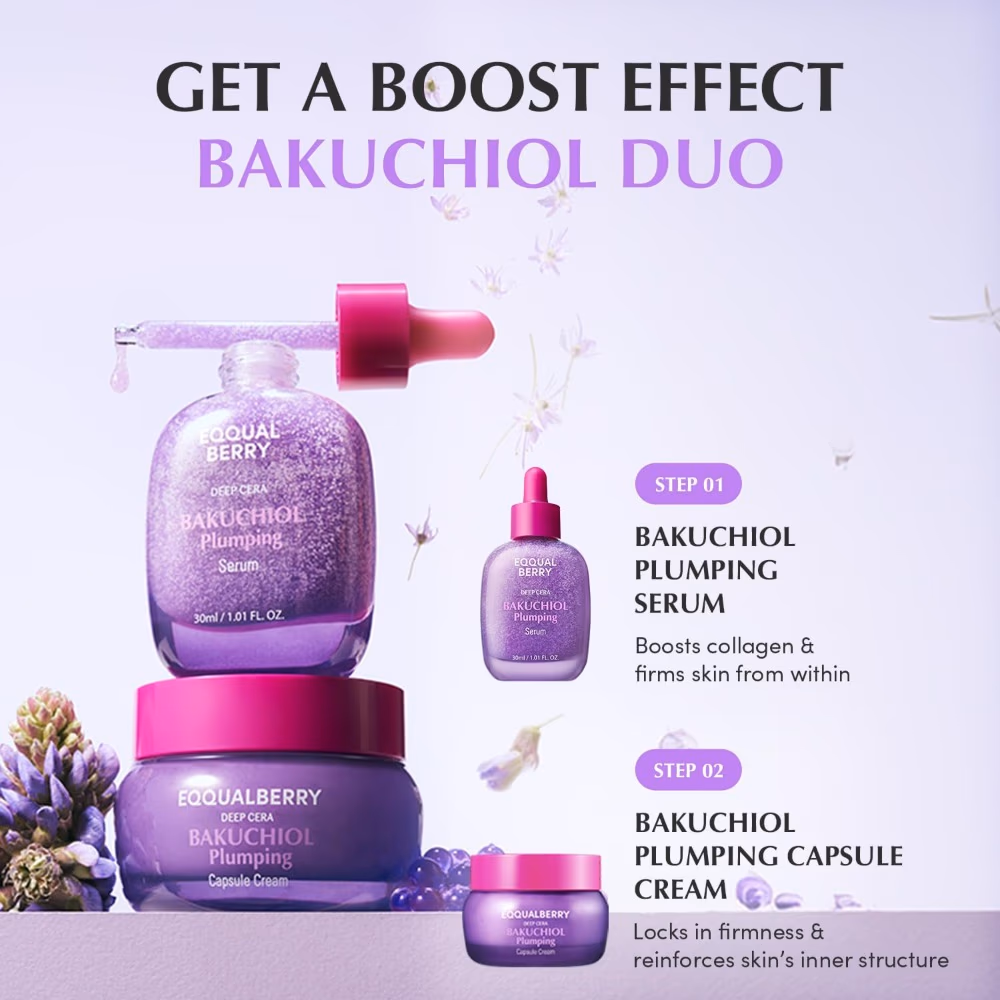 Eqqual Berry Bakuchiol Plumping Serum 30ml 2