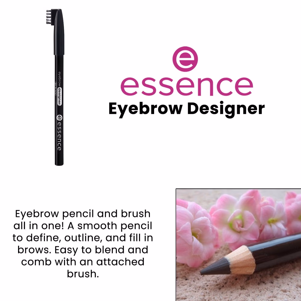 Essence 01 Eyebrow Designer Pencil Black 586 2