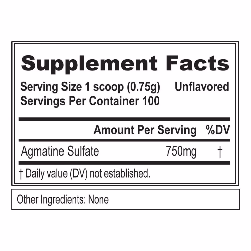EVL Agmatine 750 Unflavored 75g 4