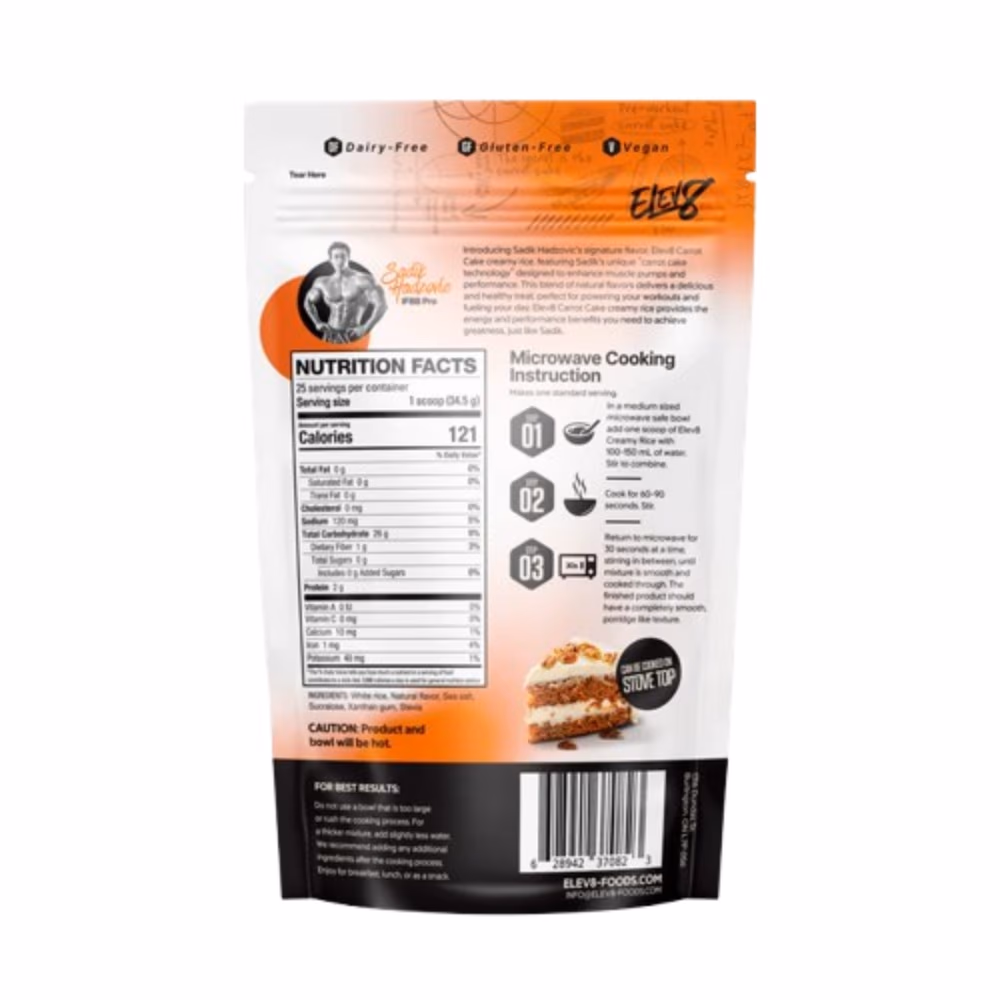 ELEV8 Creamy Rice Carrot Cake 875g 2