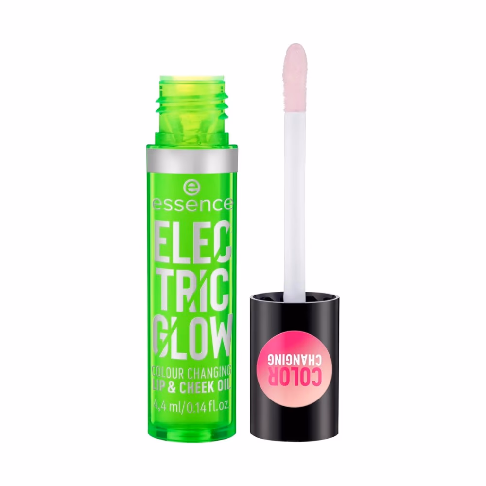Essence Electric Glow Colour Changing Lip & Cheek Oil – pH-Adapting Hydrating Tint 3
