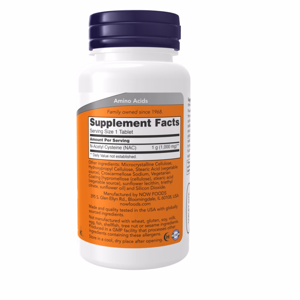 Now NAC 1000mg 120 Tablets 2