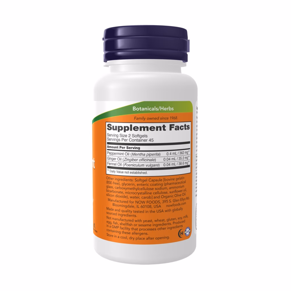 Now Peppermint Gels 90 Softgels 2