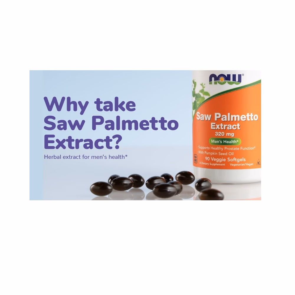 Now Saw Palmetto Extract 320mg 90 Veg Capsules 5