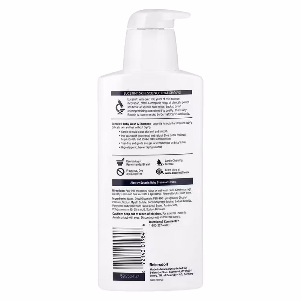 Eucerin Baby Wash & Shampoo 400ml 2