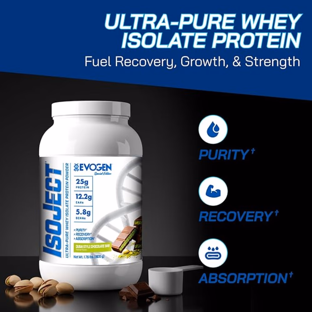 Evogen IsoJect Dubai Style Chocolate Bar Protein 800g 2