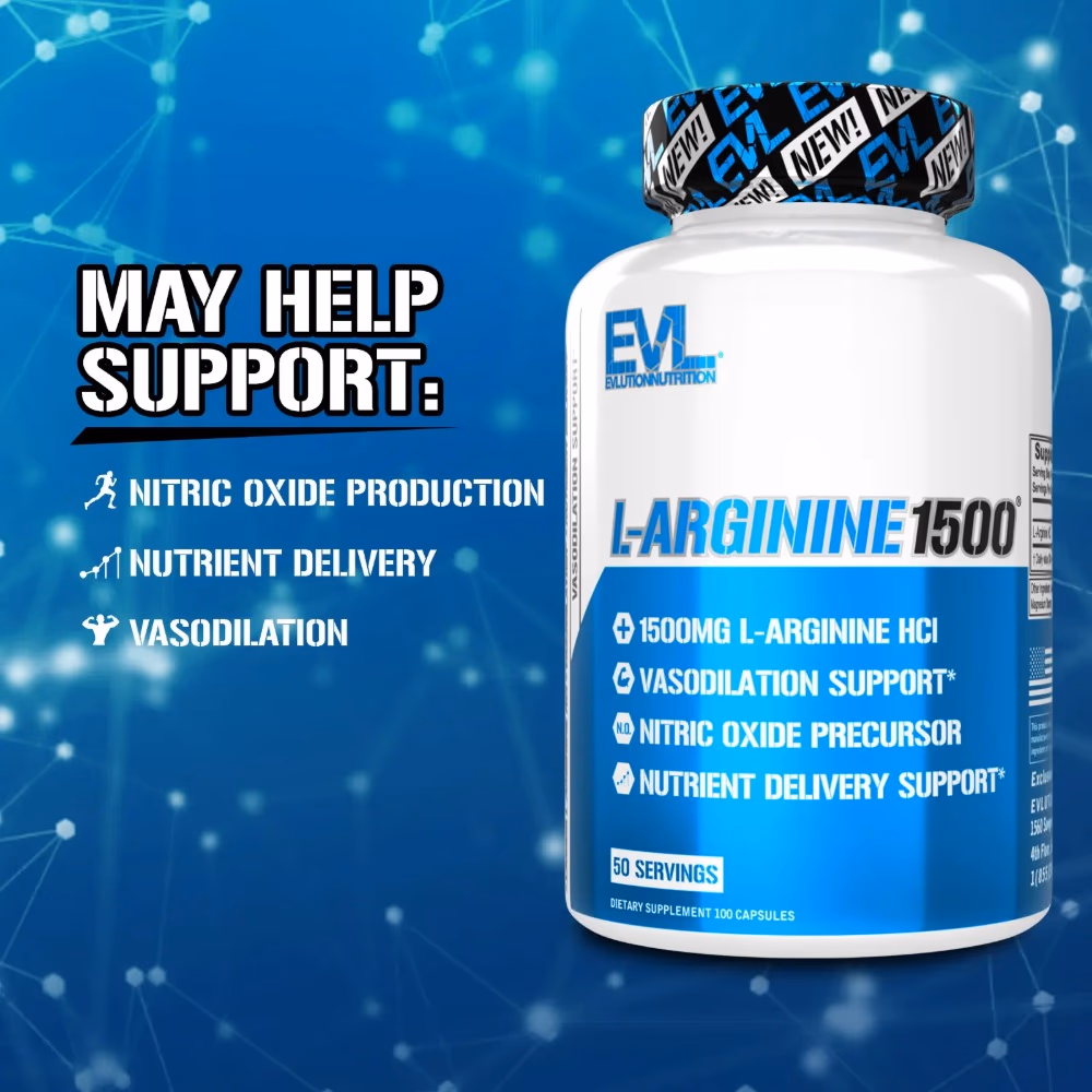EVL L-Arginine 1500 Cap 100s 2