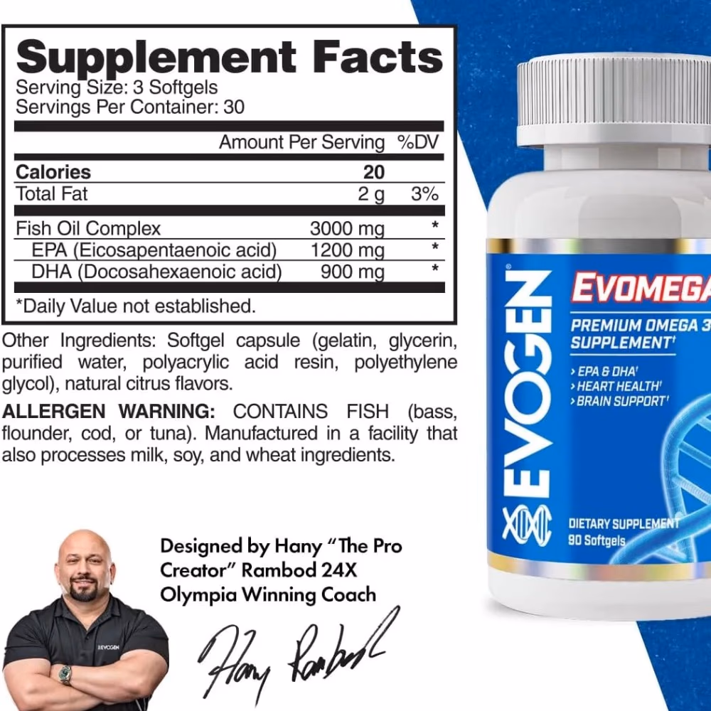 Evogen Omega 3 Softgel 90s 4