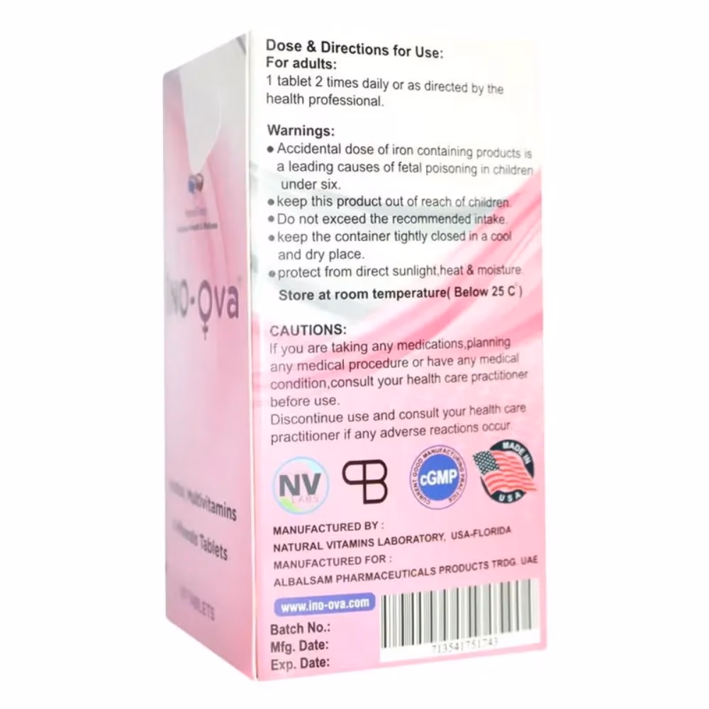 INO OVA Inositol 60 Tablets 2