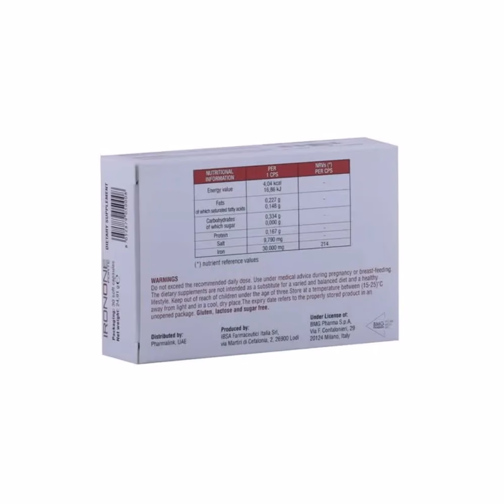 IRONONE FORTE 30 Capsules 3
