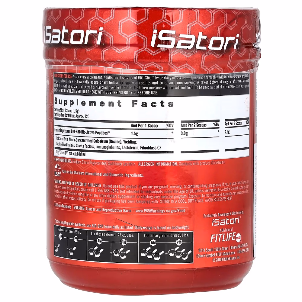 iSatori Bio-Gro Unflavoured 120 Servings 2