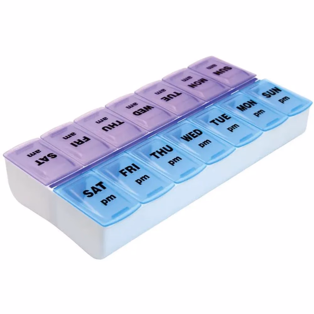 Ezycare Tablet Planner Push N' Button 7 Days AM-PM 2