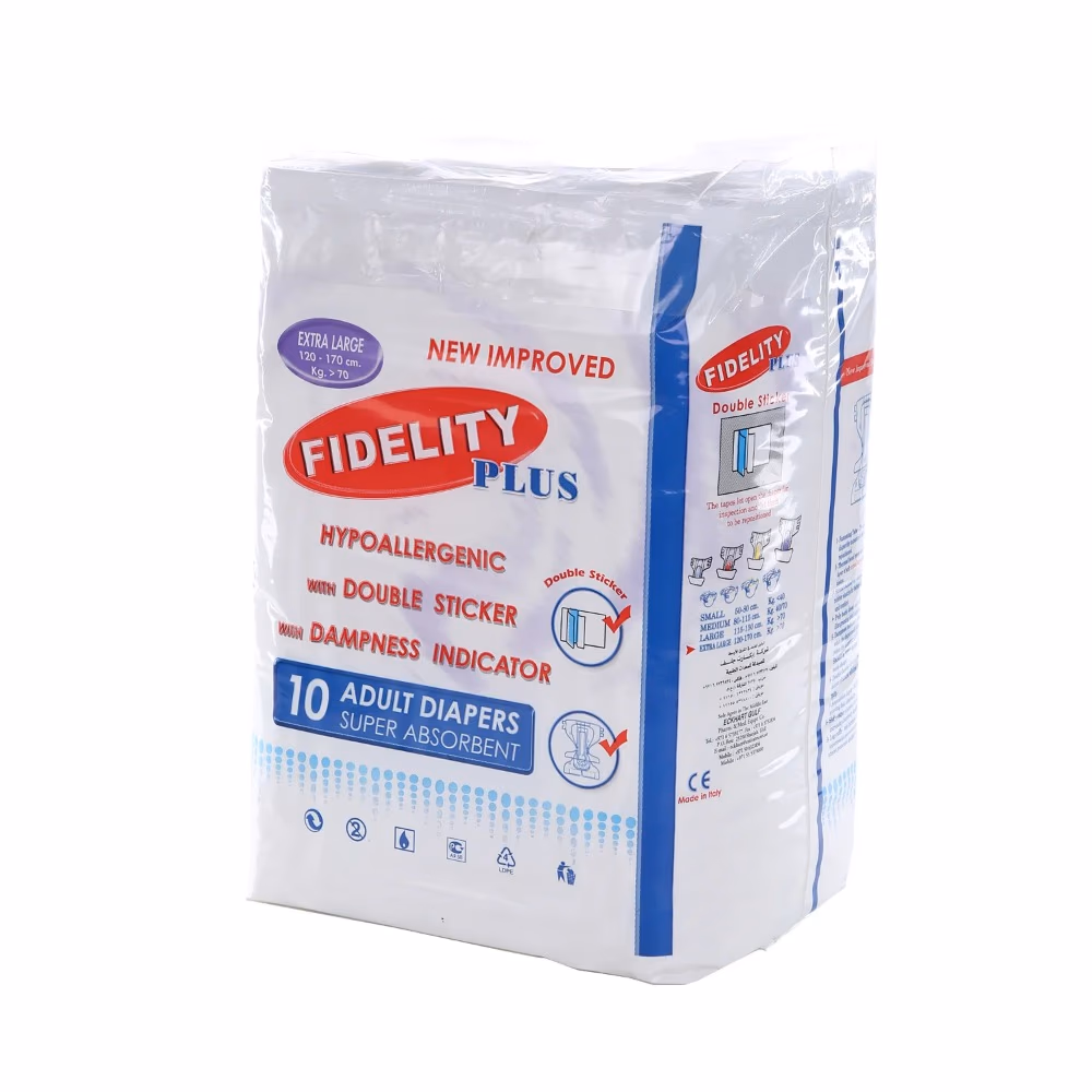Fidelity Plus Adult Diaper – Extra Large (10 Pieces) 3