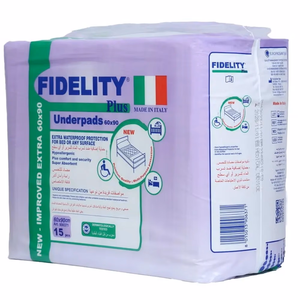 Fidelity Plus Underpads – 60x90 cm (15 Pieces) 3