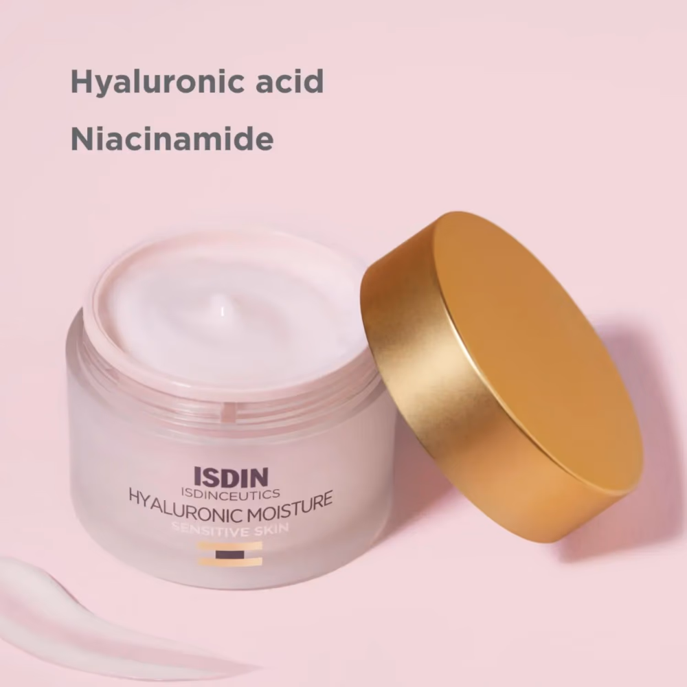 ISDIN HYALURONIC MOISTURE SENSITIVE SKIN CREAM 50G - Hydrating & Soothing for Sensitive Skin 4