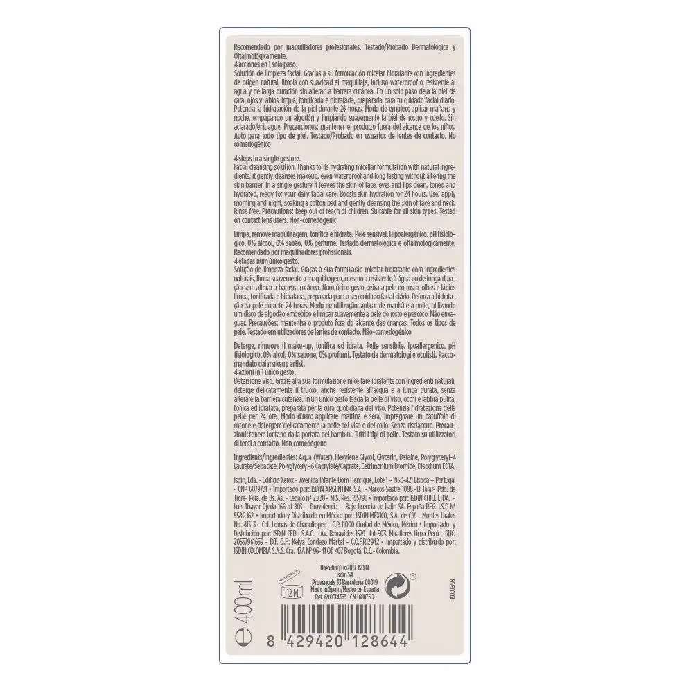 ISDIN Micellar Solution 4in1 - 400ML 2