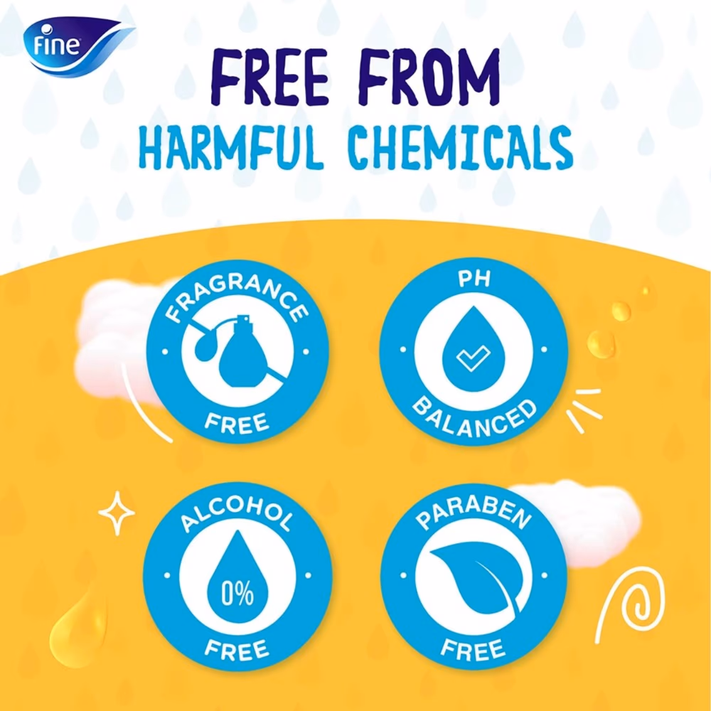 Fine Baby Water Wipes 72s 3