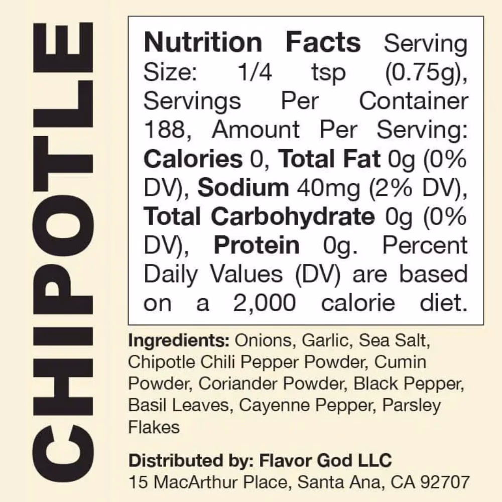 FlavorGod Spice Chipotle 99g 4