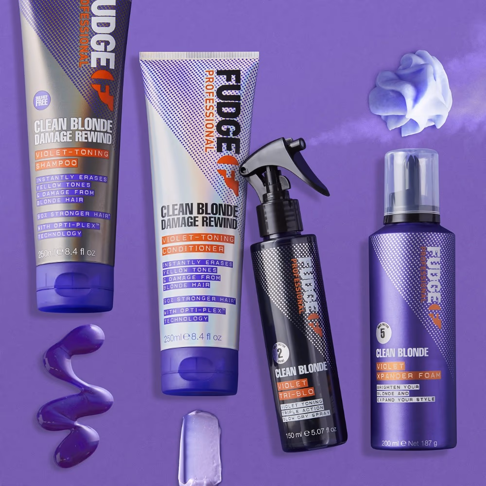 Fudge Clean Blonde Violet Tri-Blo Spray 150ml 2