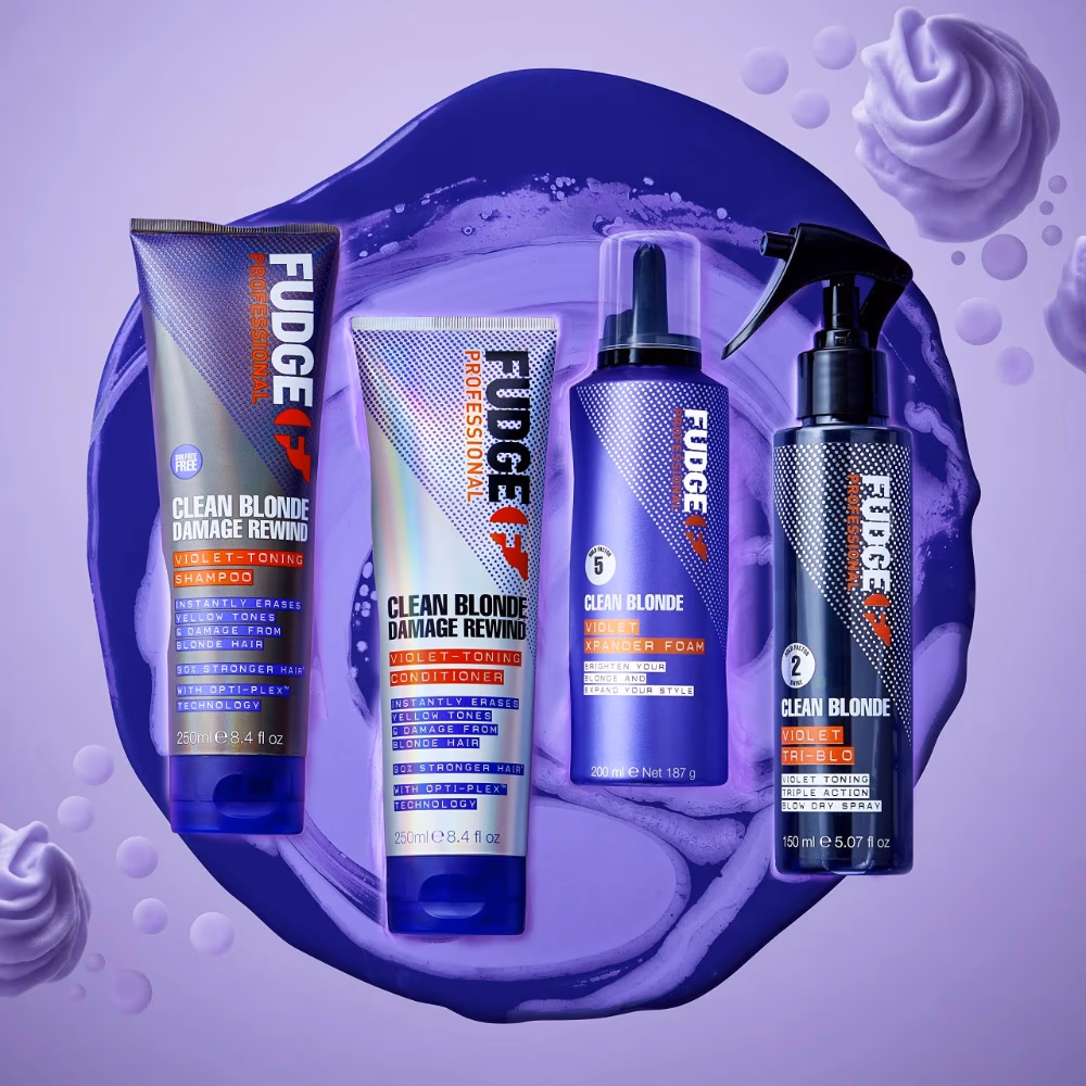 Fudge Clean Blonde Violet Tri-Blo Spray 150ml 3