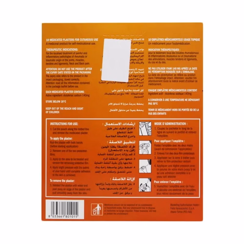 ITAMI 140MG MEDICATED PLASTER 10*14CM 5S 2