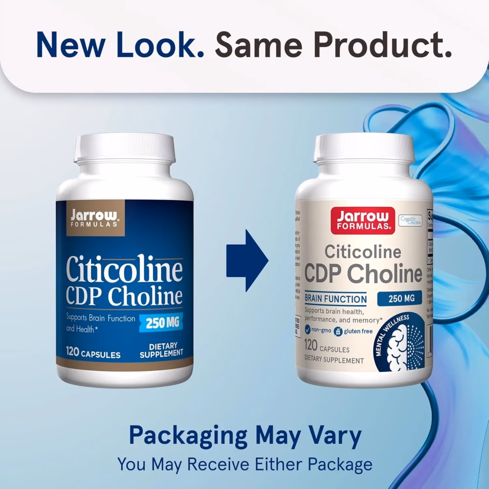 Jarrow Citicoline CDP Choline 250mg 60 Capsules 2