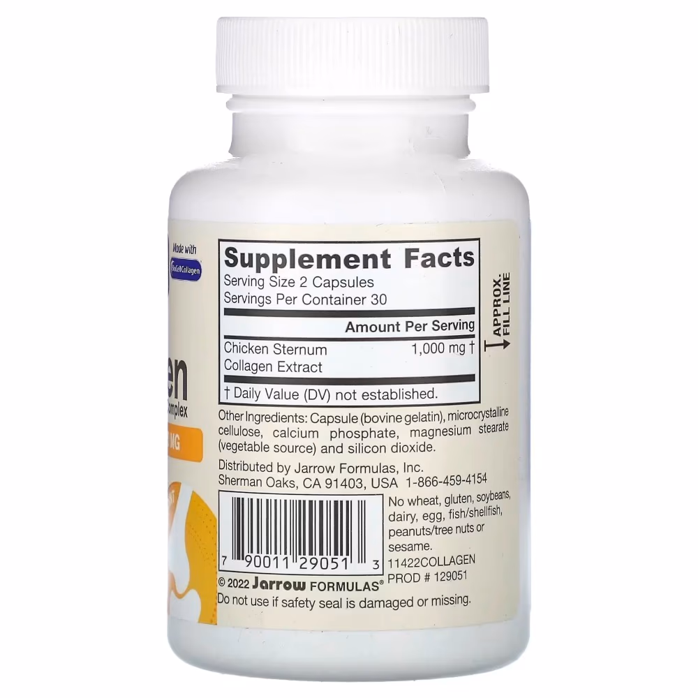 Jarrow Type II Collagen Complex 1000mg 60 Caps  2