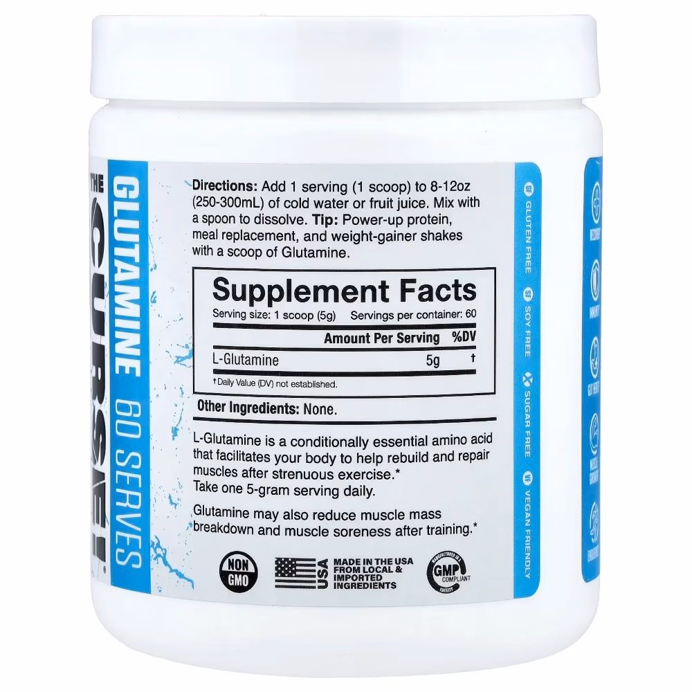 JNX Sports The Curse Glutamine Unflavored 60s 2