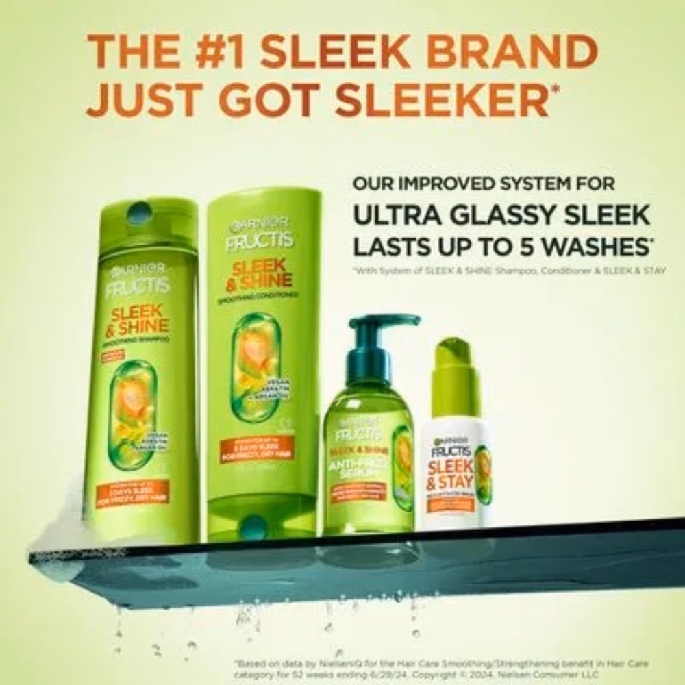 Garnier Fructis Sleek Shine Anti Frizz Serum 150ML 4