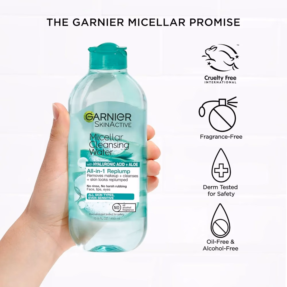 Garnier Micellar Water with Aloe Vera 375ml 4