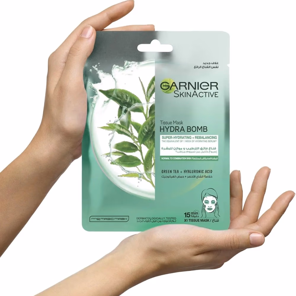 Garnier SkinActive Hydra Bomb Green Tea Mask 32GM 3