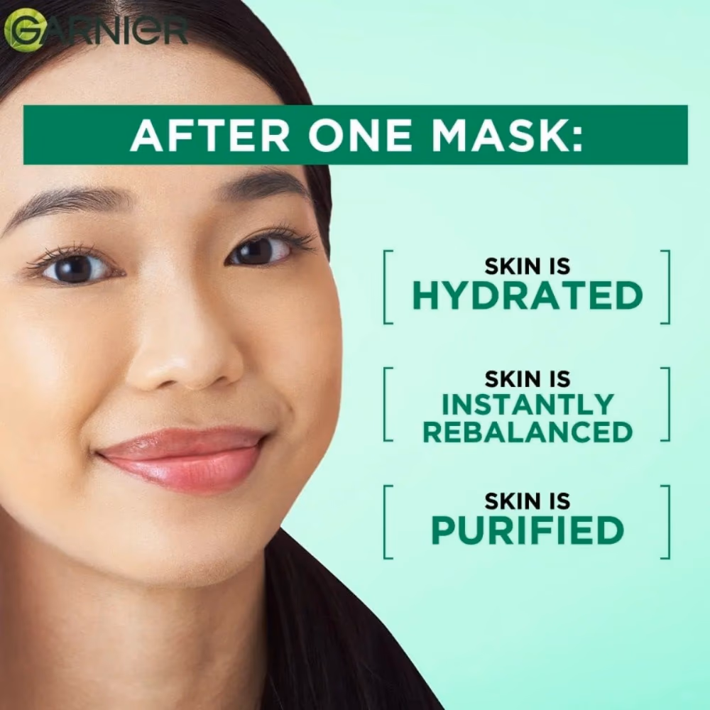 Garnier SkinActive Hydra Bomb Green Tea Mask 32GM 2