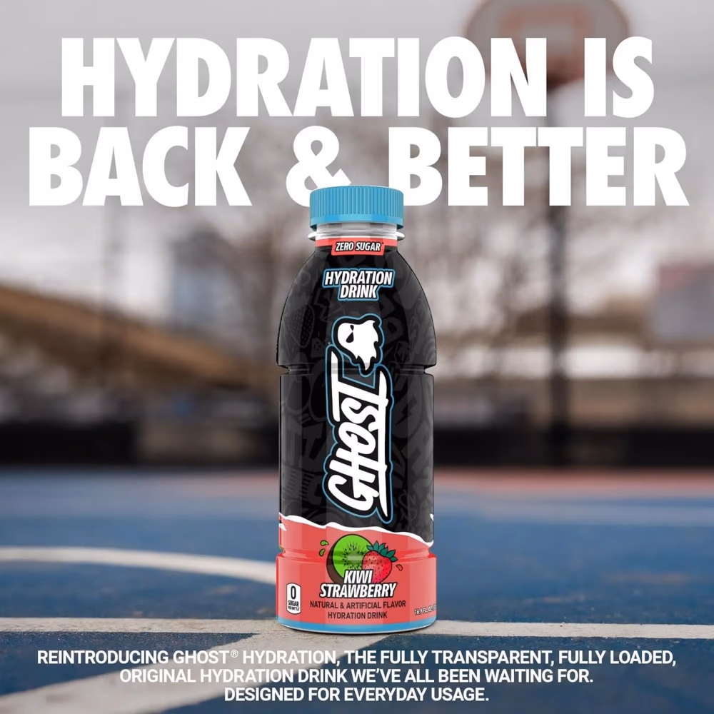 Ghost Hydration Drink Strawbango 500ML 4