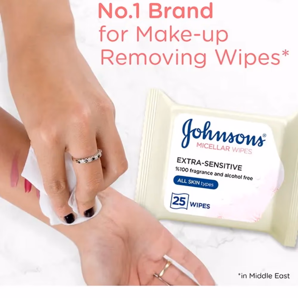  JOHNSON'S Micellar Wipes All Skin 25s 2