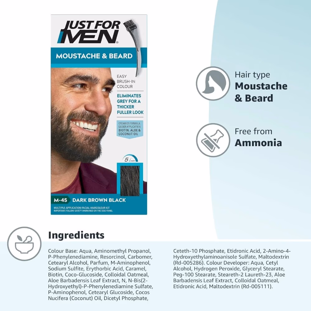 JustForMen M45 Dark Brown Hair Dye 3
